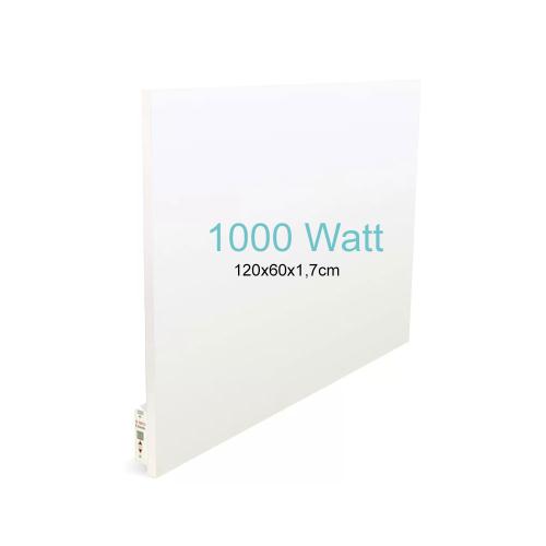 Infraroodpaneel ceramic wit 1000w met thermostaat
