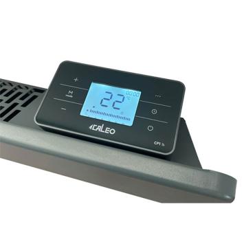 Convector wit bedieningspaneel zwart