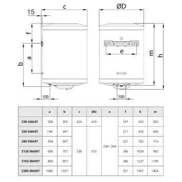 elektrische boiler smart tekening