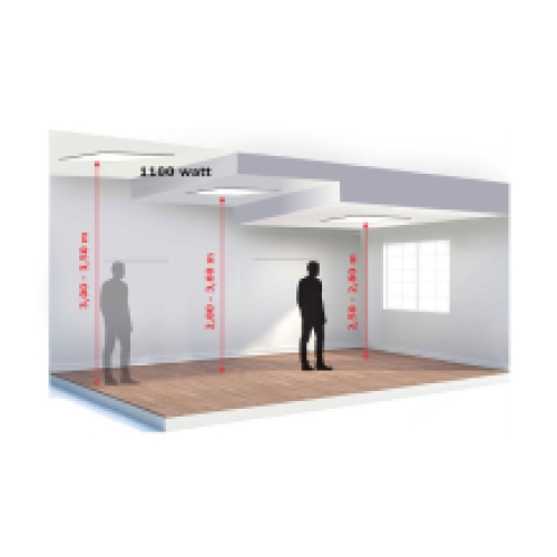 infrarood warmtepaneel 1100w plafond