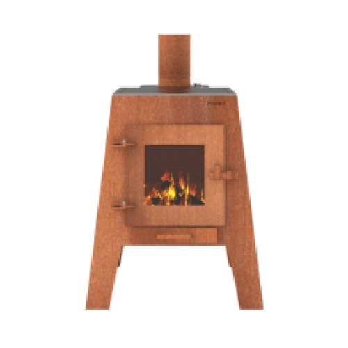 tuinkachel cortenstaal forno cooking